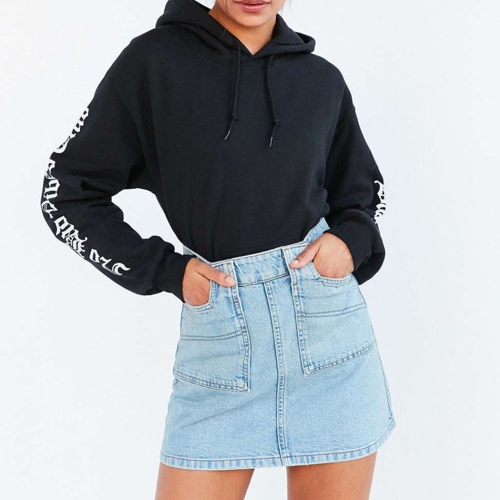 URBAN OUTFITTERS BDG UTILITY A-LINE DENIM SKIRT